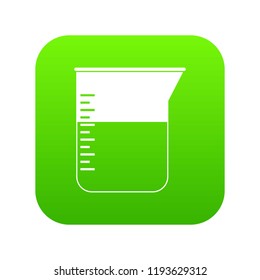 Measuring cup icon digital green for any design isolated on white vector illustration