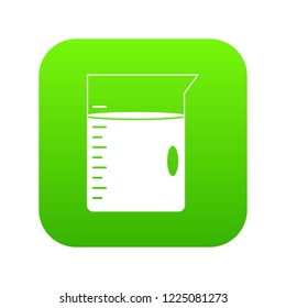 Measuring cup icon digital green for any design isolated on white vector illustration