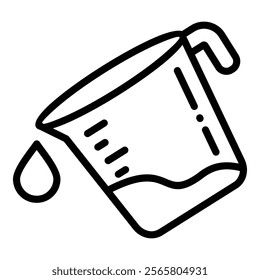 Measuring Cup Icon Element For Design