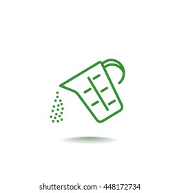 Measuring cup Icon Flat