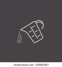 Measuring cup Icon Flat