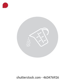 Measuring cup Icon Flat