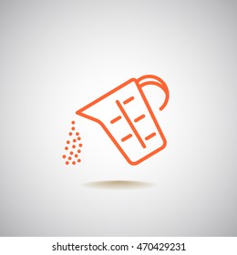 Measuring cup Icon Flat