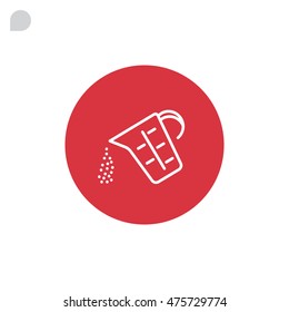 Measuring cup Icon Flat