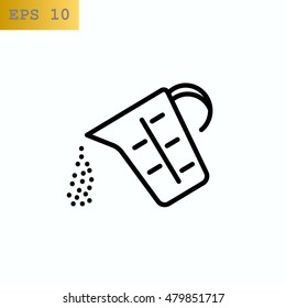 Measuring cup Icon Flat