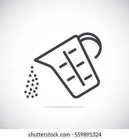 Measuring cup Icon Flat