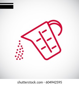 Measuring cup Icon Flat
