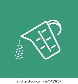 Measuring cup Icon Flat