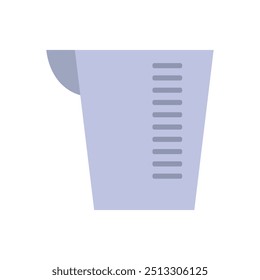 Messbecher-Symbol auf Hintergrund
