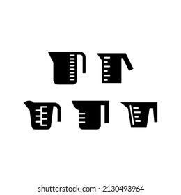 Measuring Cup Icon Set Vector Symbol Design Illustration