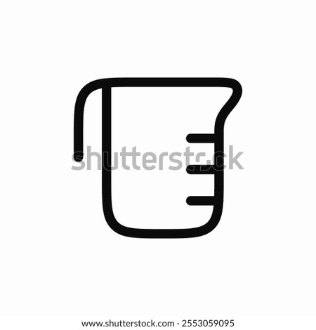 measuring cup icon sign vector