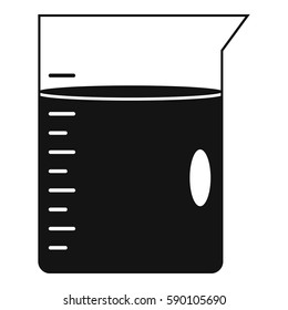 Measuring cup icon. Simple illustration of measuring cup vector icon for web