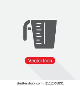 Ilustración Del Vector Del Icono De La Copa De Medición Eps10