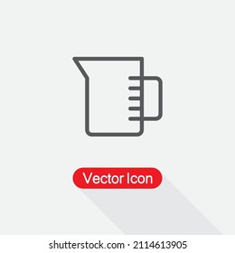 Ilustración Del Vector Del Icono De La Copa De Medición Eps10