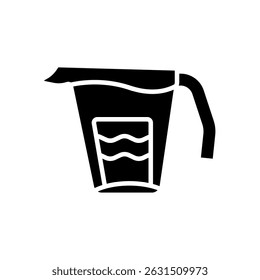 measuring cup icons isolated on White Background. Flat style design