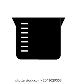 Measuring cup illustrated on white background