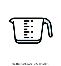 measuring cup kitchen cookware color icon vector. measuring cup kitchen cookware sign. isolated symbol illustration