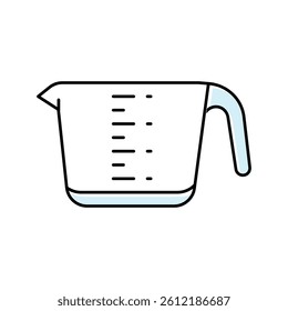 measuring cup kitchen cookware color icon vector. measuring cup kitchen cookware sign. isolated symbol illustration
