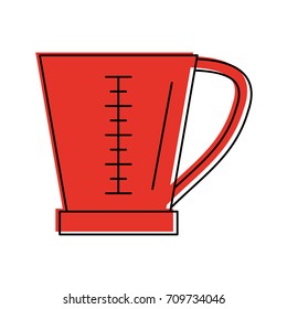 measuring cup kitchenware icon image