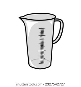 measuring cup to measure the liquid that will be put into the cooking mixture