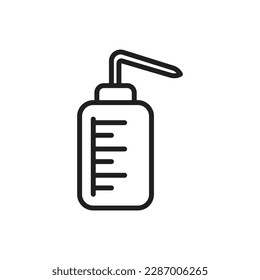 Measuring Cup Outline Icon Vector Illustration