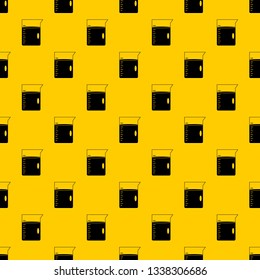Measuring cup pattern seamless vector repeat geometric yellow for any design