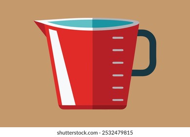 Ilustración de Arte vectorial de taza de medición.