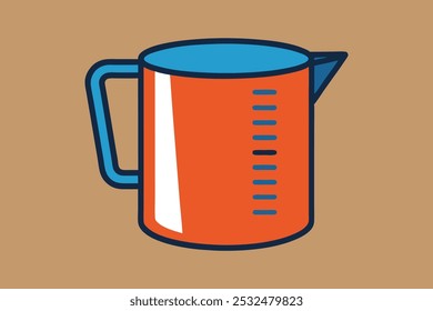 Ilustración de Arte vectorial de taza de medición.