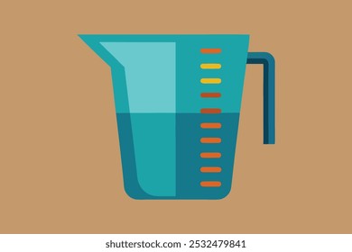 Ilustración de Arte vectorial de taza de medición.