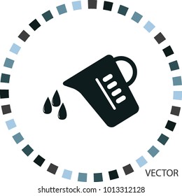 Measuring cup, vector icon