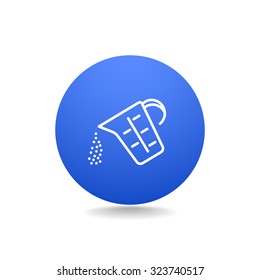 measuring cup vector icon