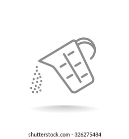 measuring cup vector icon