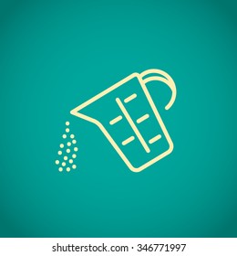 measuring cup vector icon
