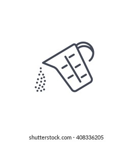 measuring cup vector icon