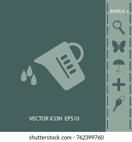 Measuring cup, vector icon