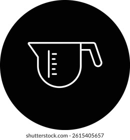 Measuring Cup vector icon. Can be used for printing, mobile and web applications.