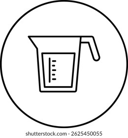 Measuring cup vector icon. Can be used for printing, mobile and web applications.