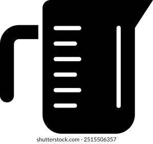 Ilustração de design de ícone de vetor de copo de medida