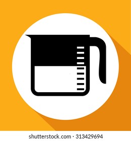 measuring cup vector icon illustration