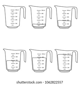 Measuring cups. Vector