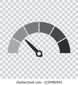 The measuring device icons. Sign tachometer, speedometer, indicators. Vector illustration eps 10