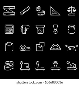 measuring devices icon set