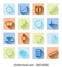 measuring flat icons