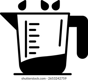 Measuring Glass New Creative Icon Design Vector