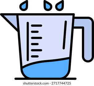 Vidrio de medición Nuevo Vector de diseño de iconos creativos