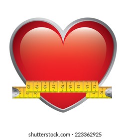 measuring graphic design , vector illustration
