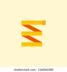 Measuring icon flat element. Vector illustration of measuring icon flat isolated on clean background for your web mobile app logo design.