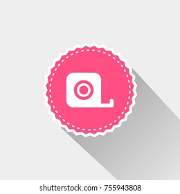 Measuring icon with long shadow