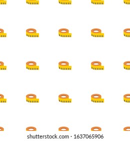 measuring icon pattern seamless isolated on white background. Editable flat measuring icon. measuring icon pattern for web and mobile.