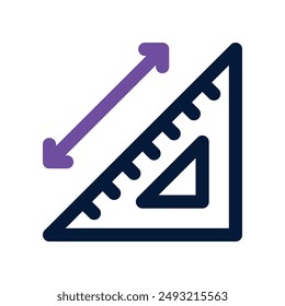measuring icon. vector dual tone icon for your website, mobile, presentation, and logo design.